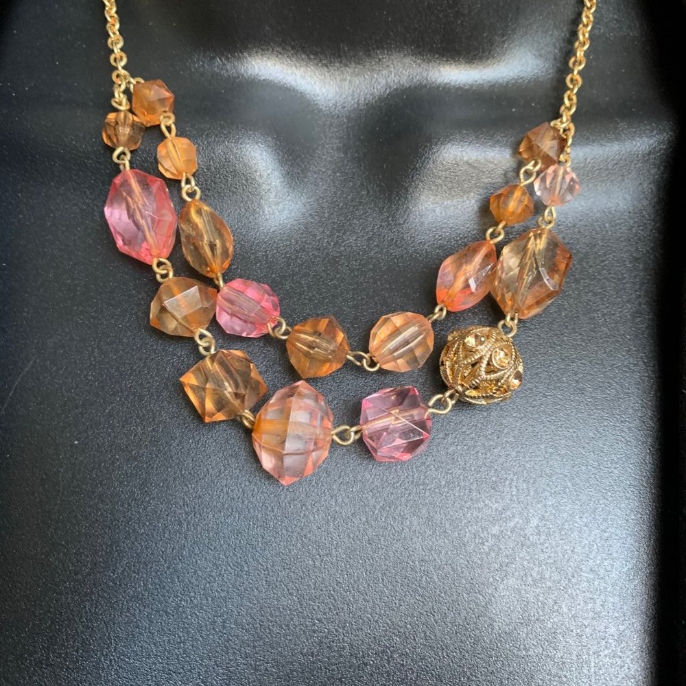 Napier Pink Bead Necklace